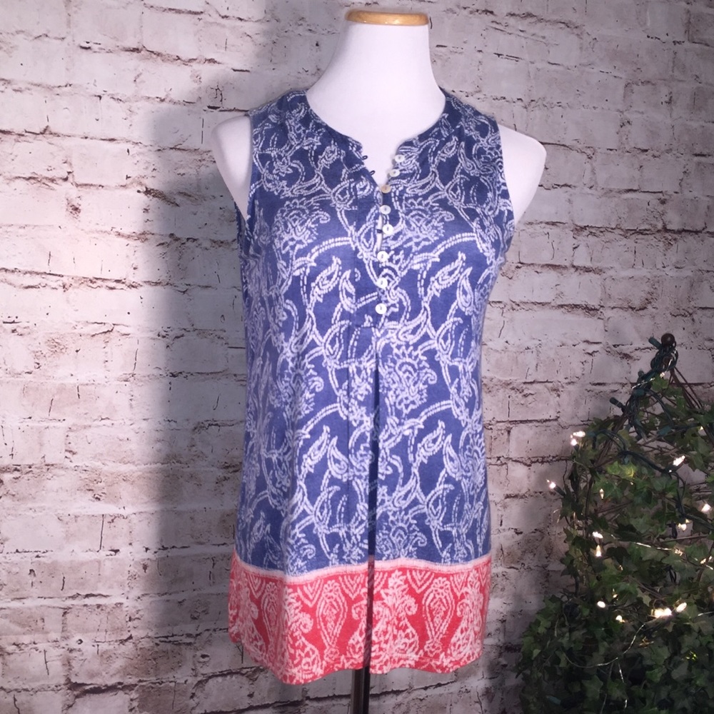 ❤️ Rose and Olive Sleeveless Top